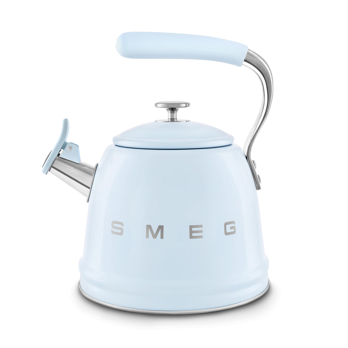 Bouilloire sifflante Smeg 50's Style 2,3 L — Bleu pastel