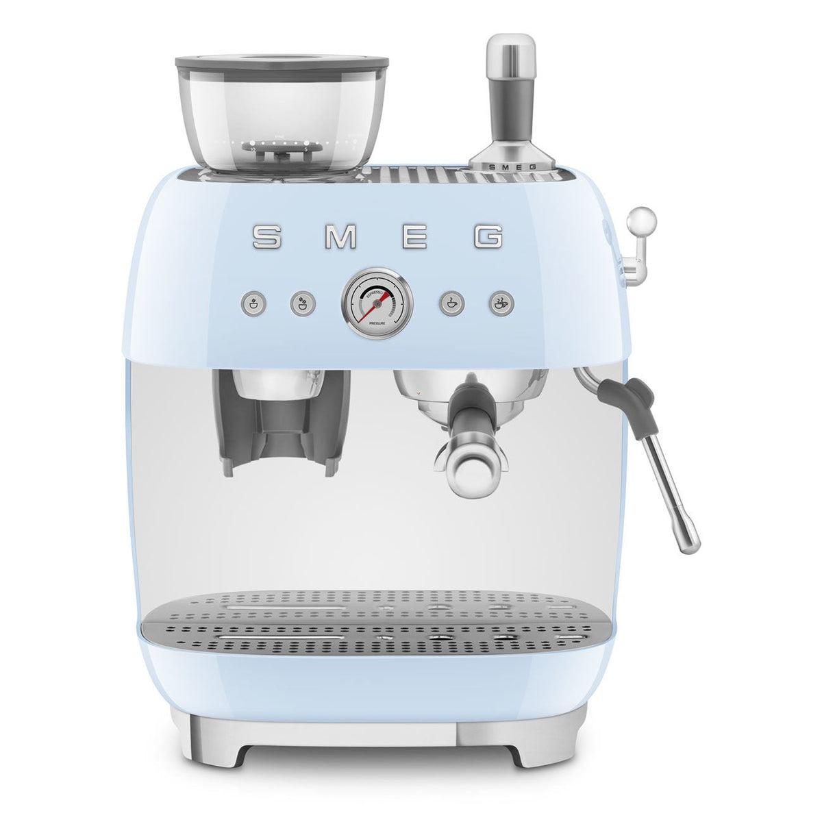 Machine à espresso avec broyeur Smeg 2,4 L — Bleu pastel