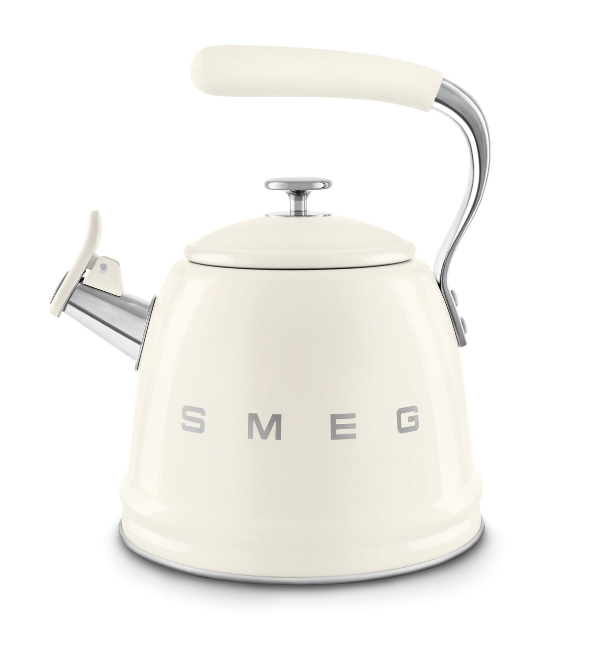 Bouilloire sifflante Smeg 50's Style 2,3 L — Crème