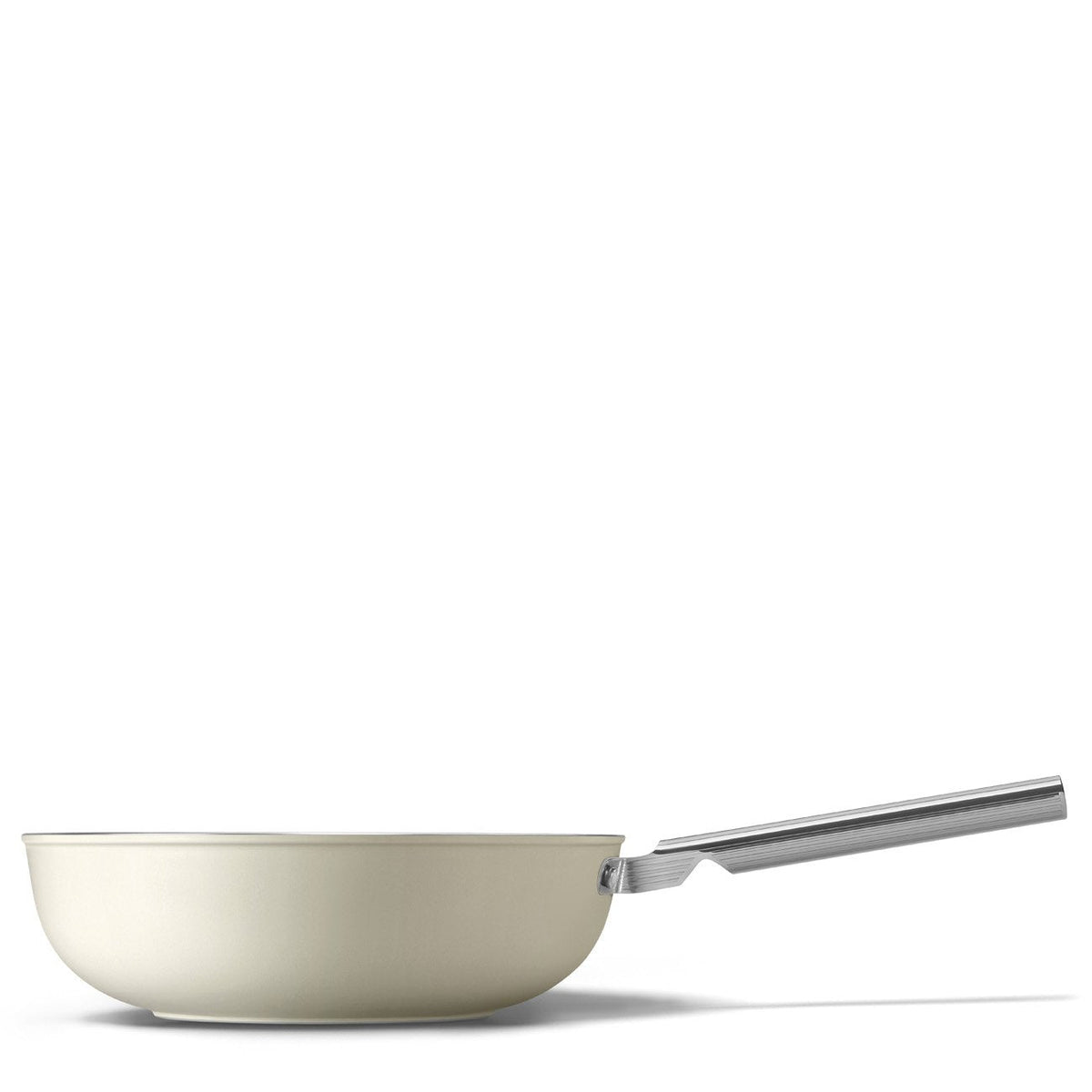 Wok Smeg 30 cm — Crème mat
