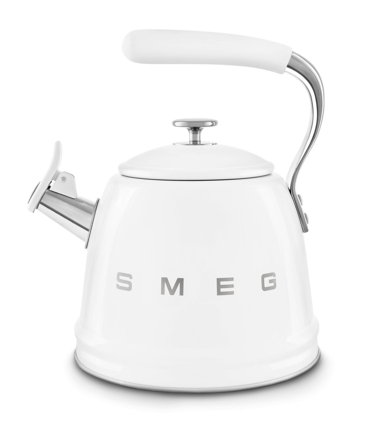 Bouilloire sifflante Smeg 50's Style 2,3 L — Blanc