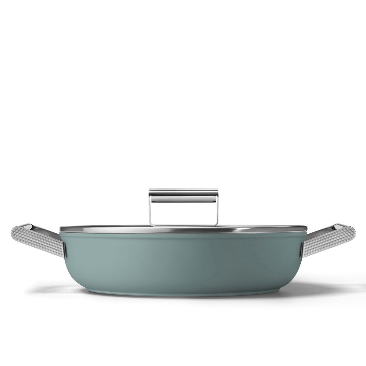 Sauteuse Smeg 28 cm — Vert émeraude mat