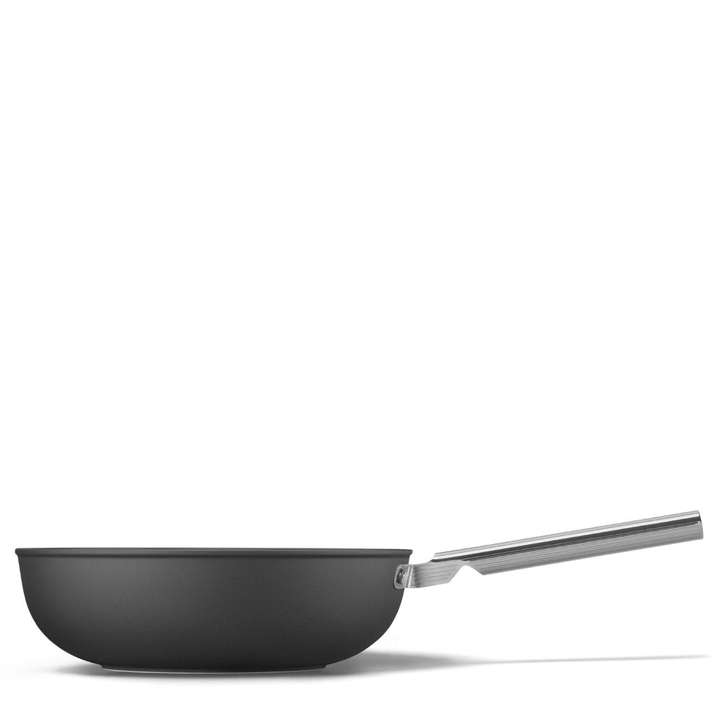 Wok Smeg 30 cm — Noir mat
