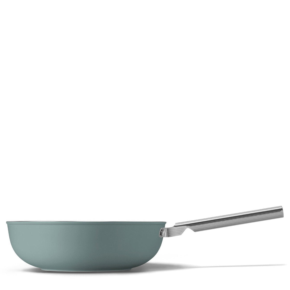 Wok Smeg 30 cm — Vert émeraude mat