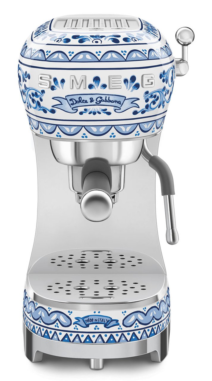 Machine à espresso Smeg Dolce&Gabbana 1,1 L — Blu Mediterraneo