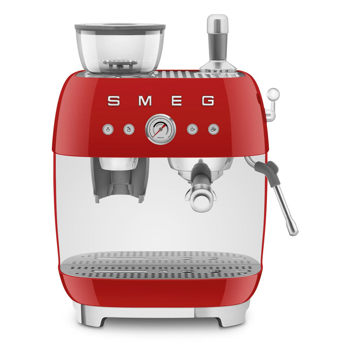 Machine à espresso avec broyeur Smeg 2,4 L — Rouge