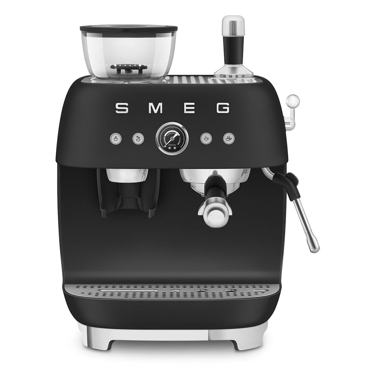 Machine à espresso avec broyeur Smeg 2,4 L — Noir mat