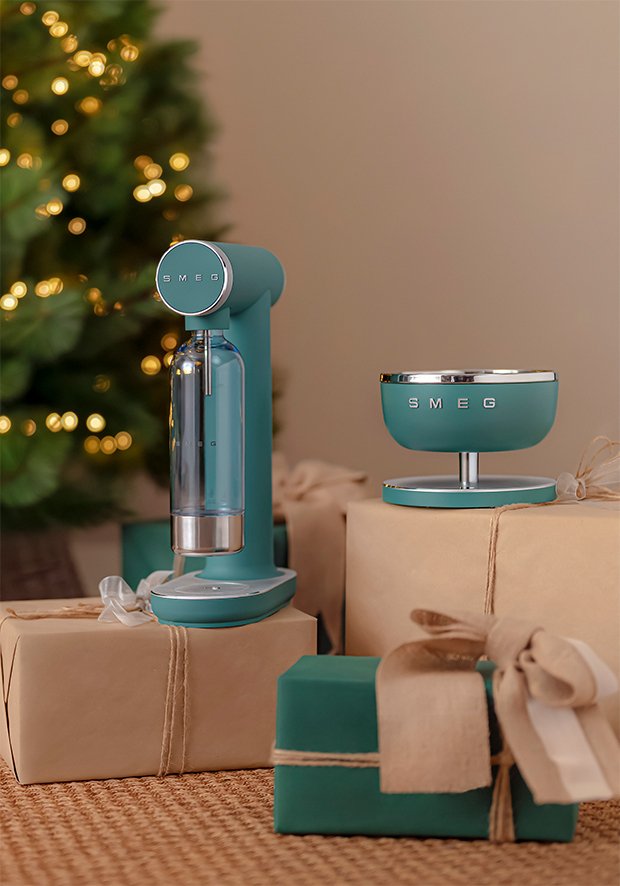 Gazéificateur d'eau Smeg — Vert émeraude mat