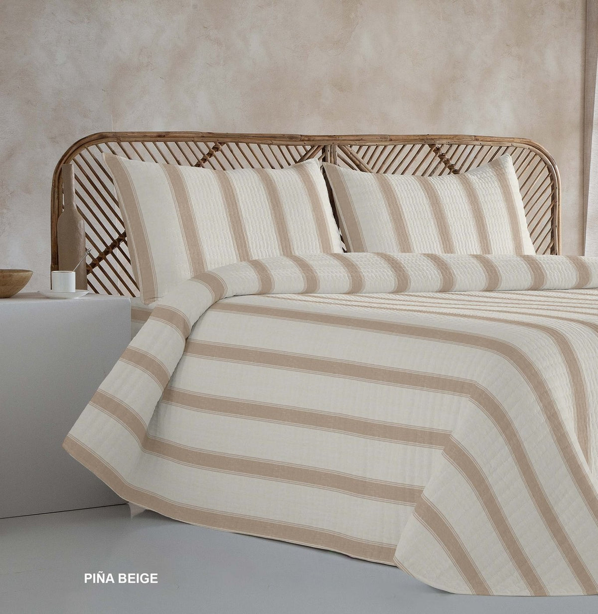 Couvre-lit boutis Polo Polo Piña — Beige