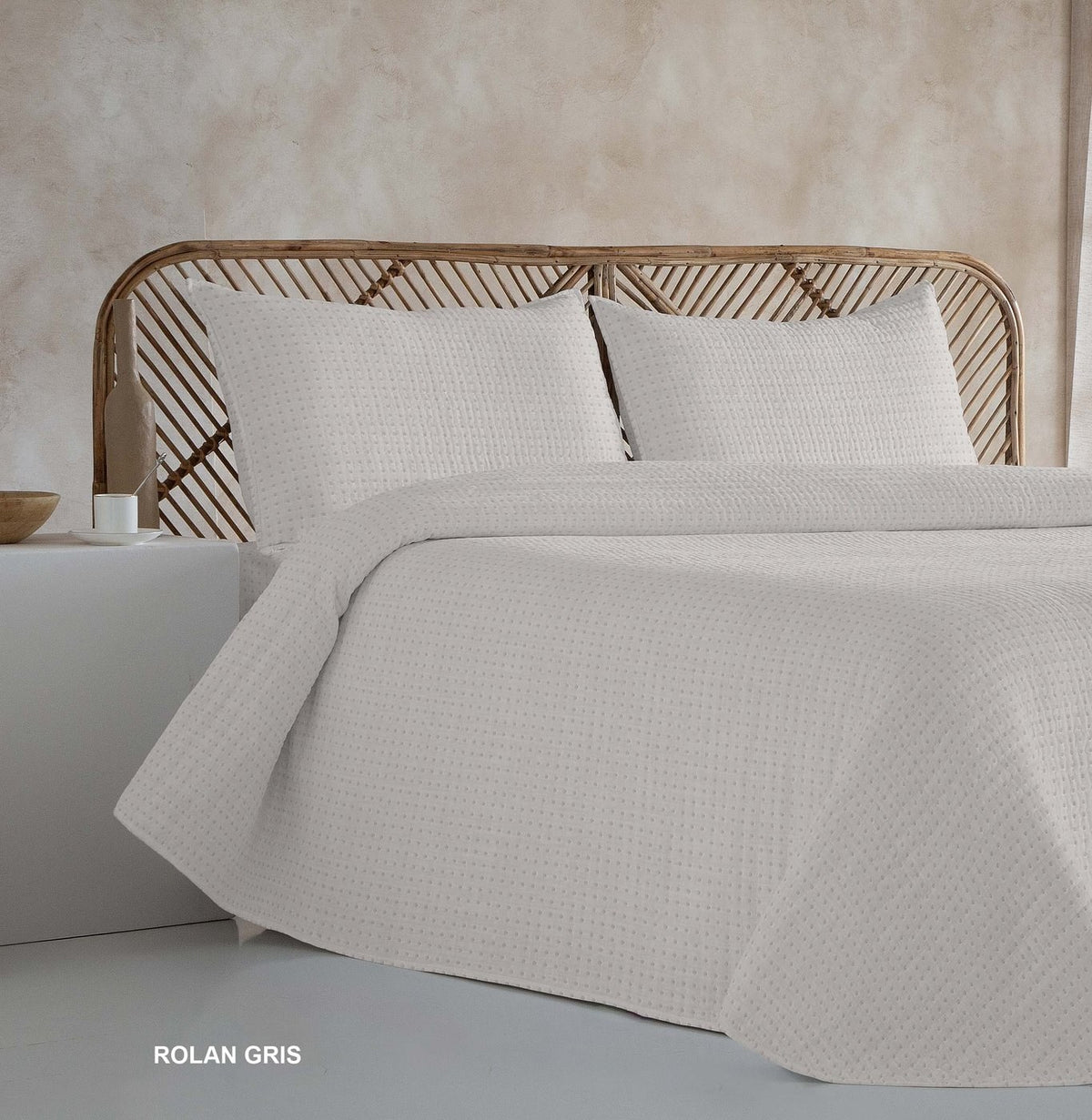Couvre-lit boutis Polo Polo Rolan — Gris