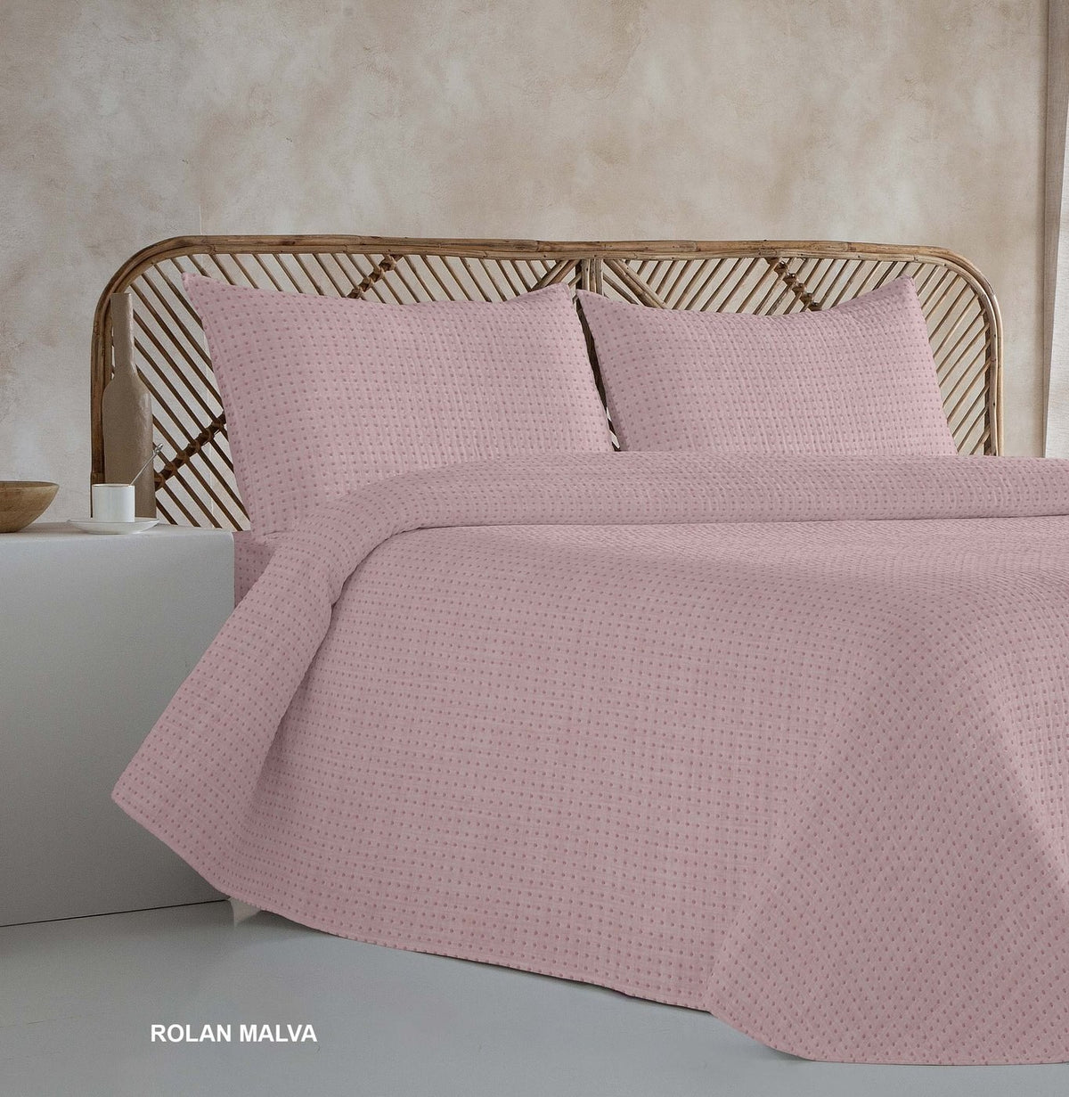 Couvre-lit boutis Polo Polo Rolan — Mauve