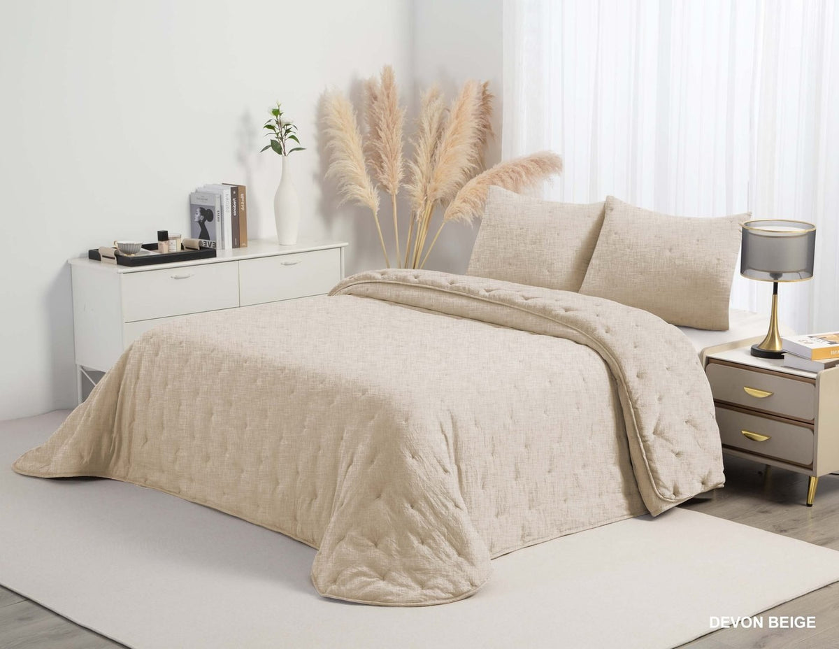 Comforter réversible mink Polo Polo Devon — Beige
