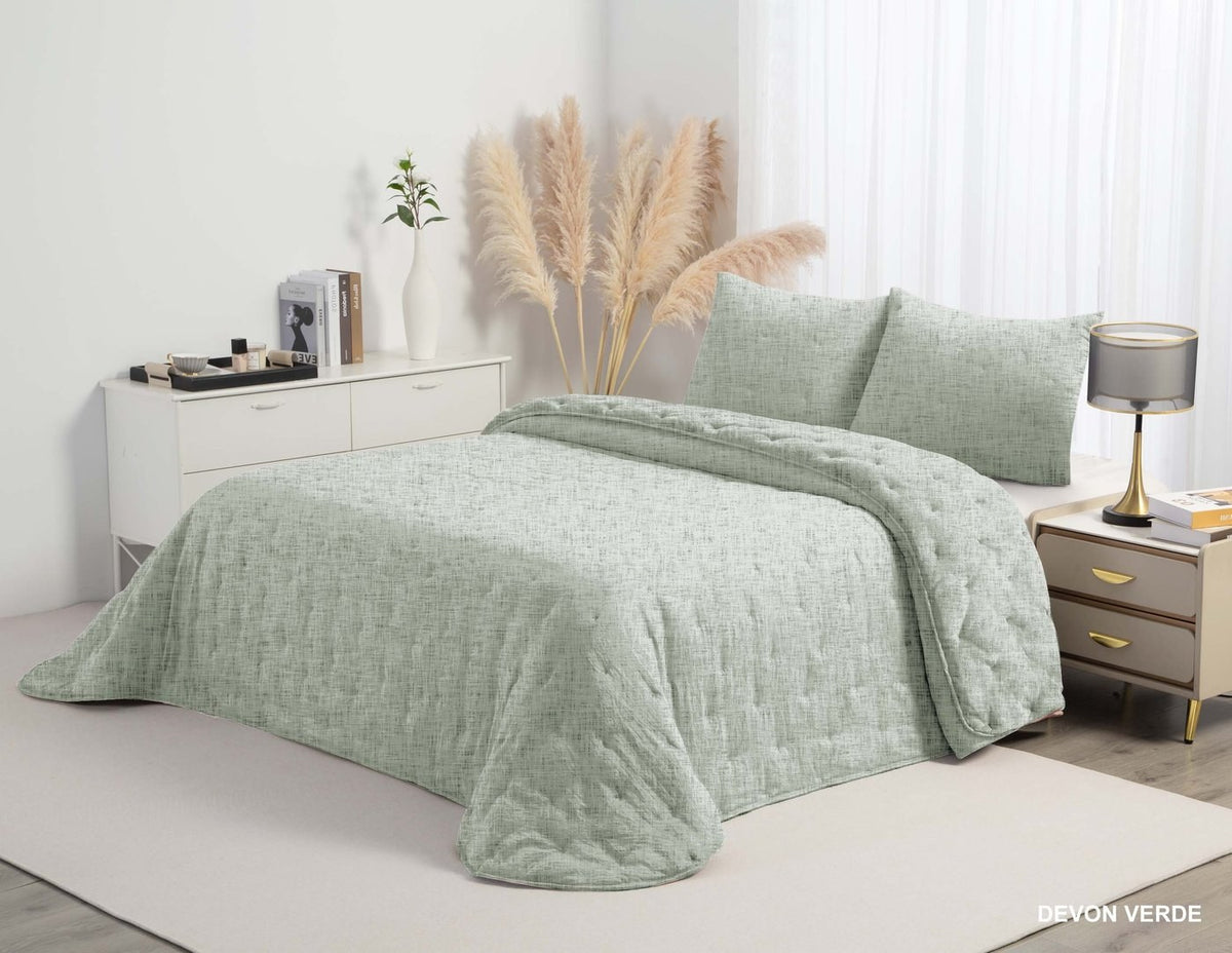 Comforter réversible mink Polo Polo Devon — Vert