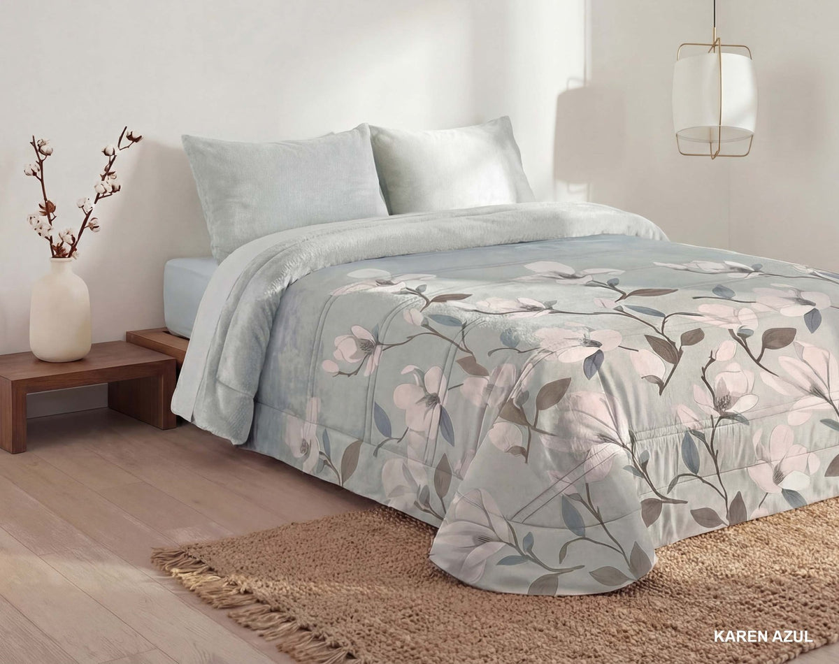 Comforter sherpa Polo Polo Karen — Bleu