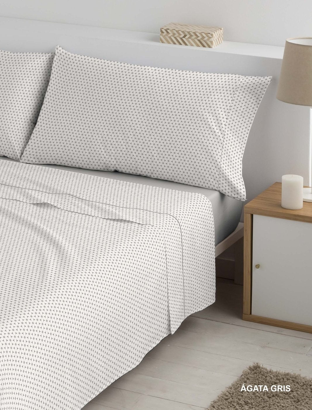 Parure de draps Polo Polo Ágata — Gris