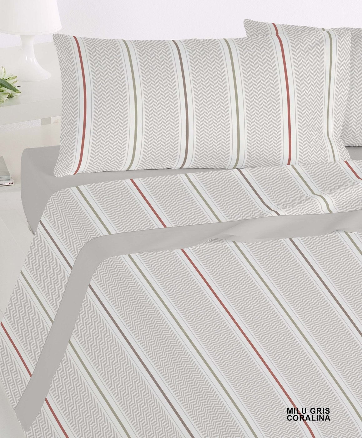 Parure de draps Polo Polo Milu — Gris