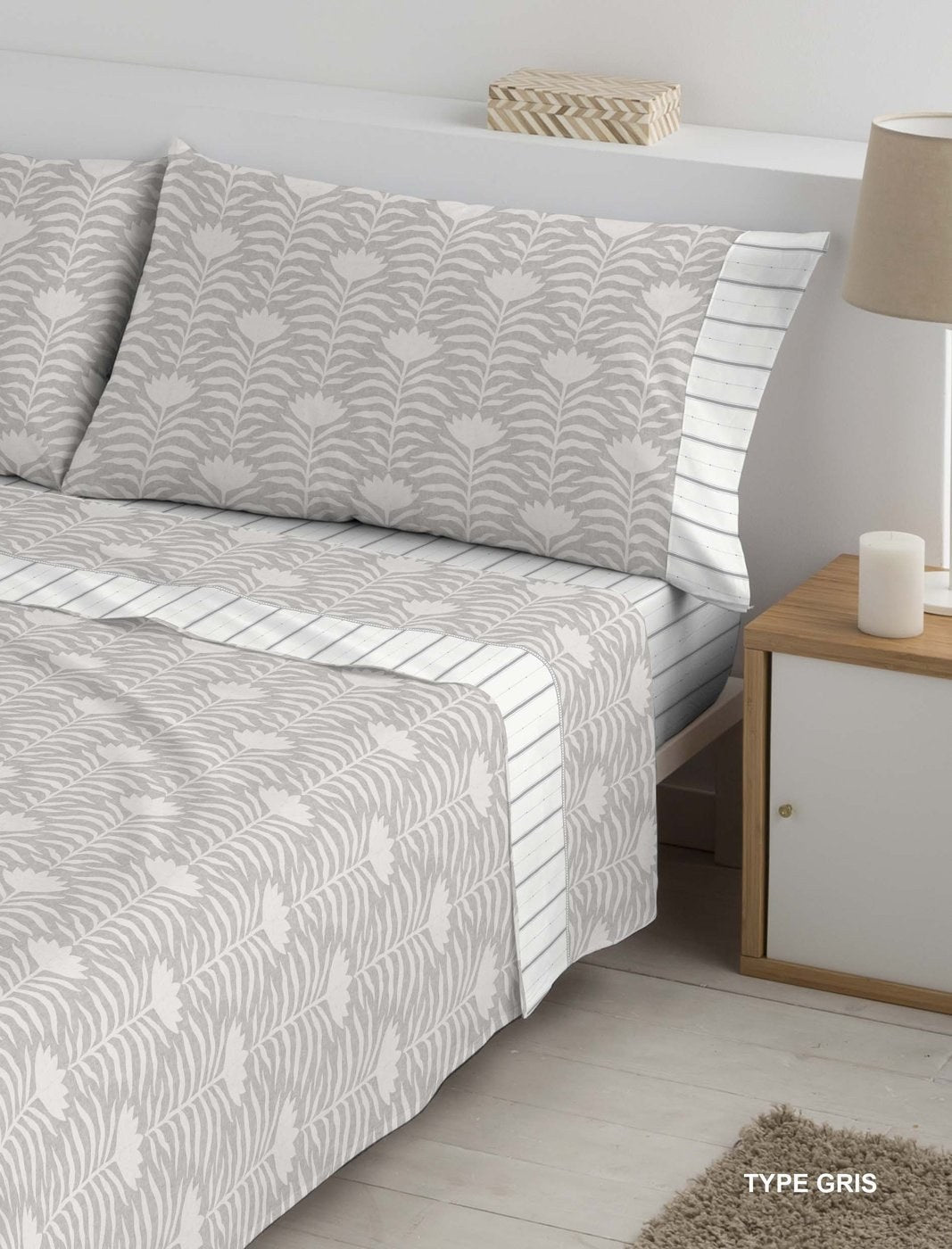 Parure de draps Polo Polo Type — Gris