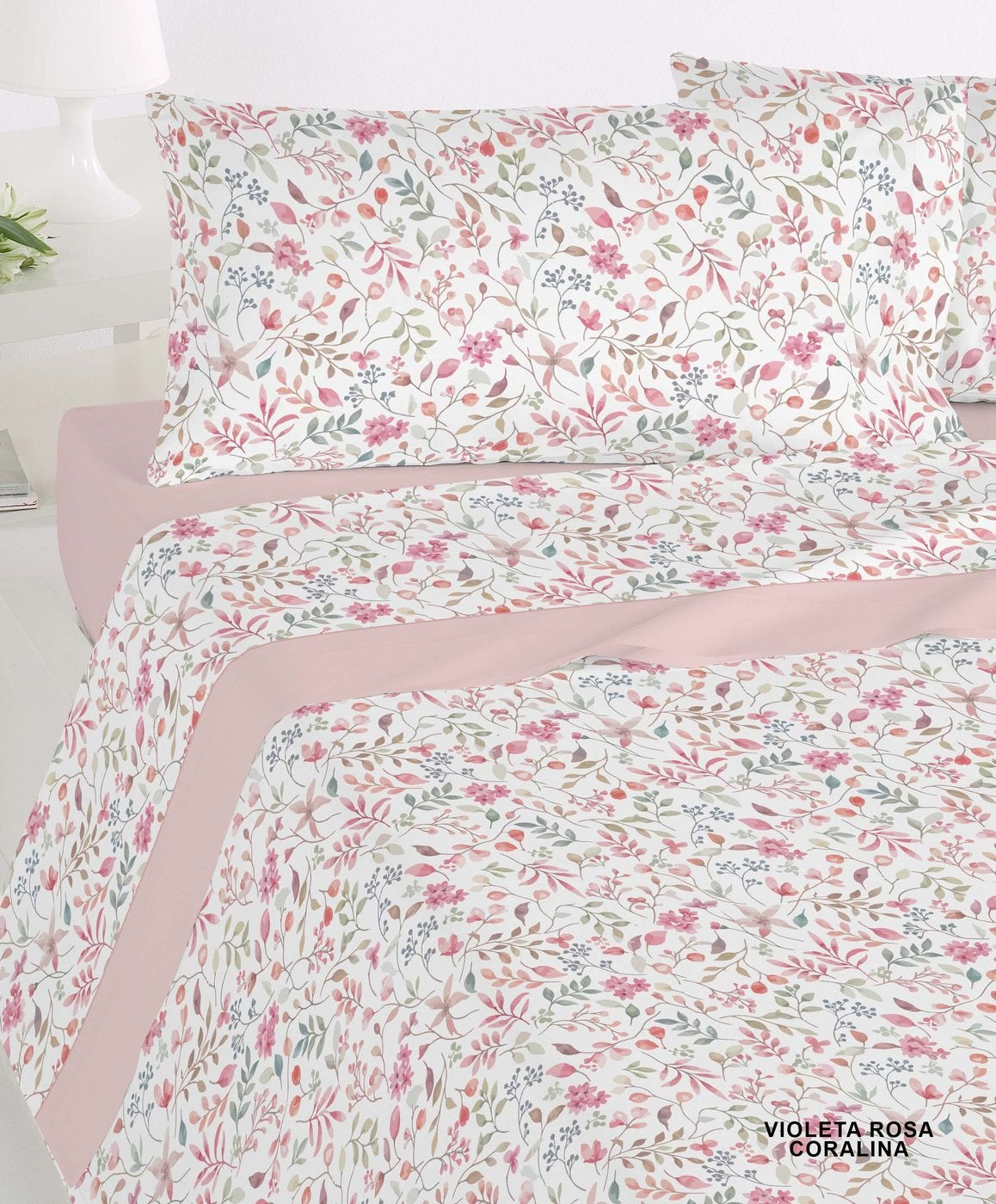 Parure de draps Polo Polo Violeta — Rose